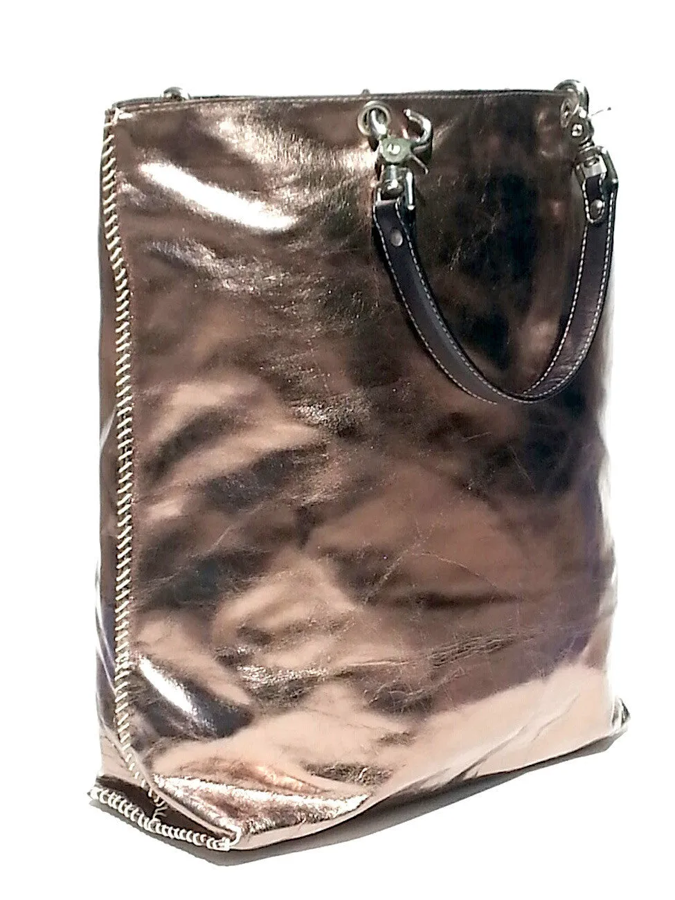 Gajumbo Tote Bag Metallic Leather