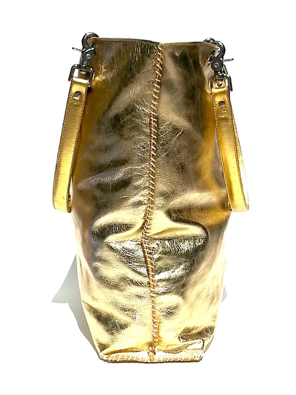 Gajumbo Tote Bag Metallic Leather