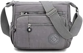 Womens Cross Body Bag Casual Shoulder Bag Handbag Multi Pocket Messenger for Shopping Daily Use